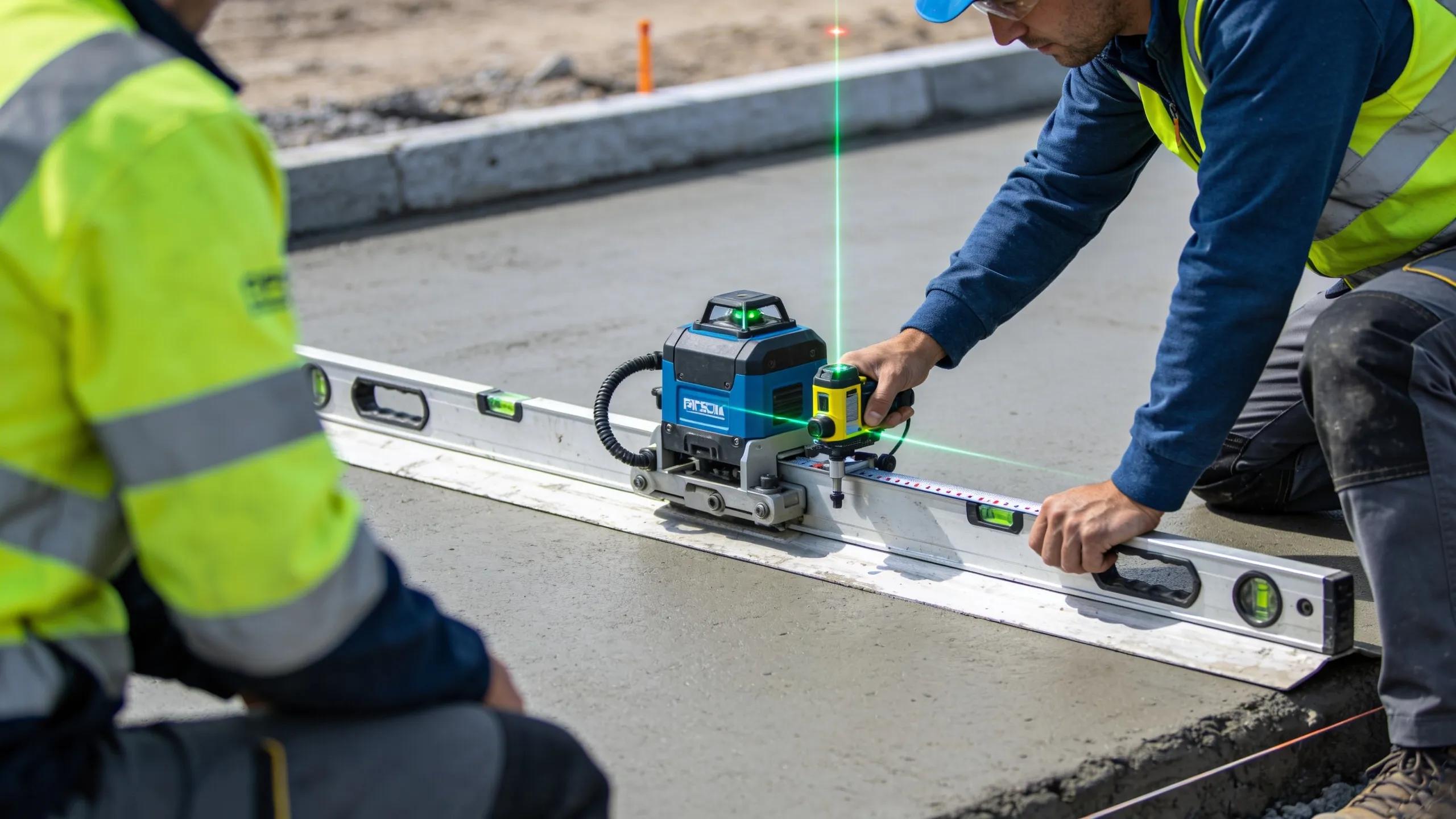 High-quality grading equipment and staff ensuring accuracy on a North Georgia excavation site