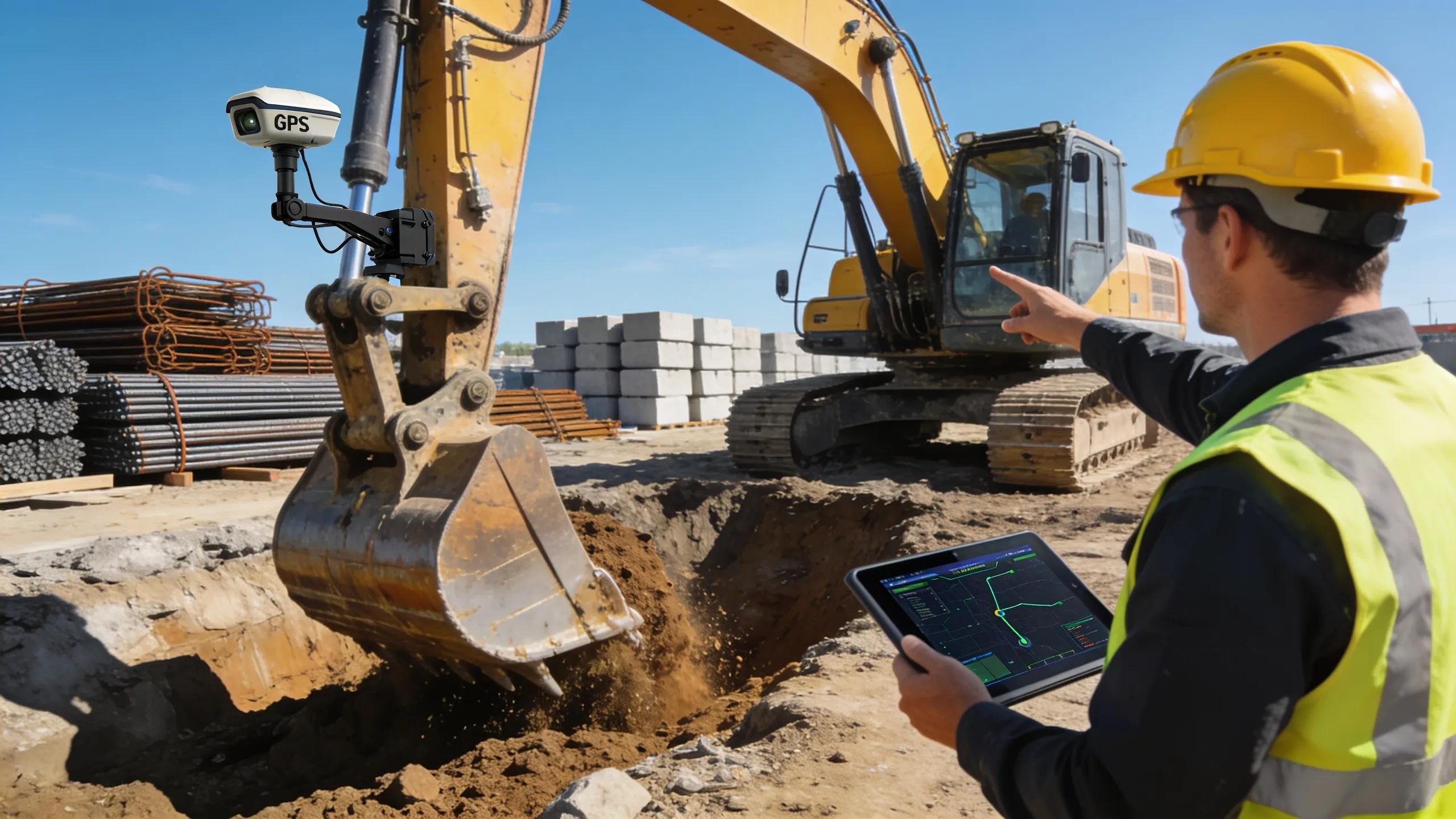 Modern excavation equipment and technology in use at a North Georgia site