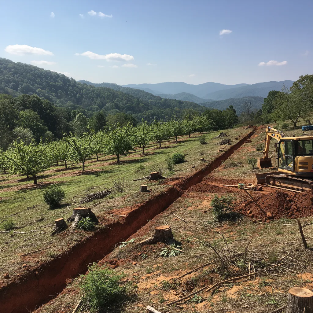 Almost no properties in Gilmer County are connected to public sewer, so septic systems handle
