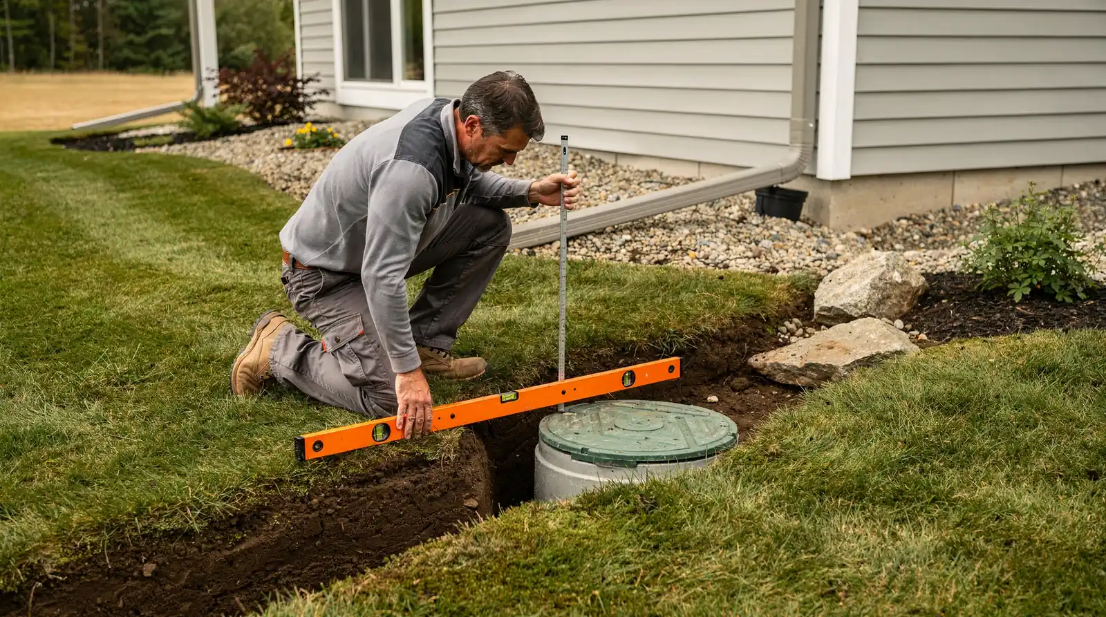 Shaping a site correctly allows wastewater to disperse properly, protecting a septic system's long-term lifespan